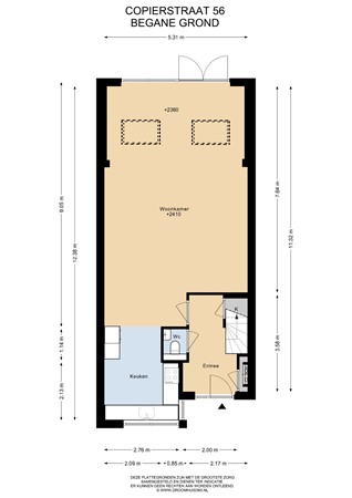 Floorplan - Copierstraat 56, 1433 NT Kudelstaart